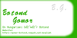botond gomor business card
